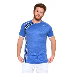 Camiseta de Tennis Mizuno Shadow Graphic Masculina