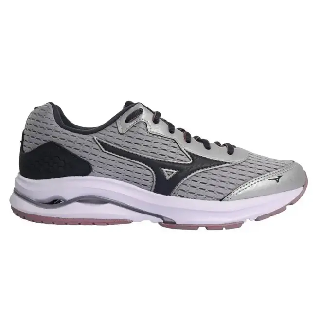 Tênis Esportivo Feminino Mizuno Tornamic - Cinza/Rosa