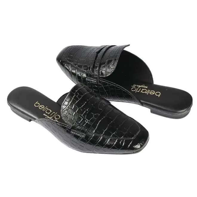 Tamanco Beira Rio Mule Preto Feminino