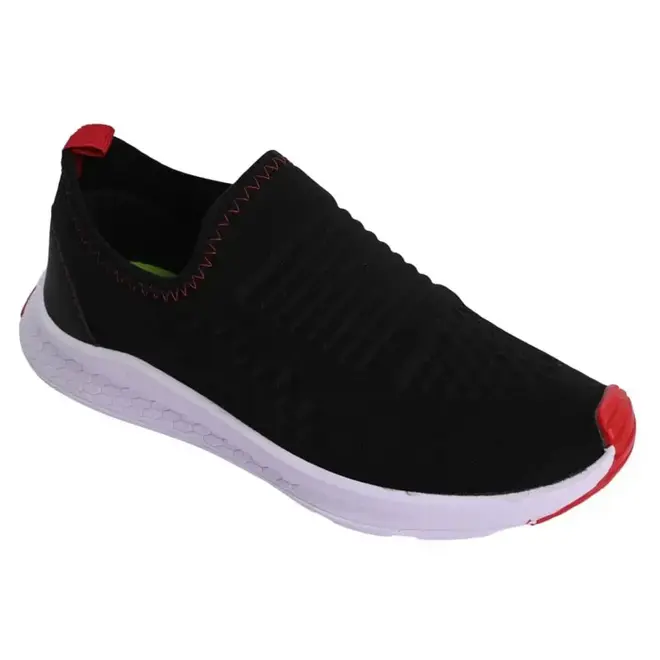 Tênis Casual Feminino Juvenil Batatinha - Preto/Vermelho