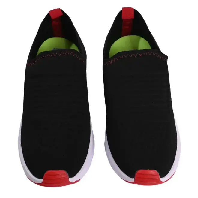 Tênis Casual Feminino Juvenil Batatinha - Preto/Vermelho