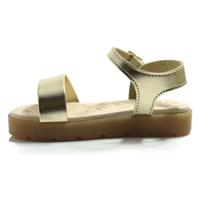 Papete Infantil de Menina Molekinha Dourado 2741.200.14710