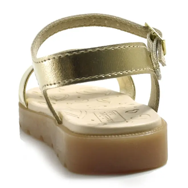 Papete Infantil de Menina Molekinha Dourado 2741.200.14710