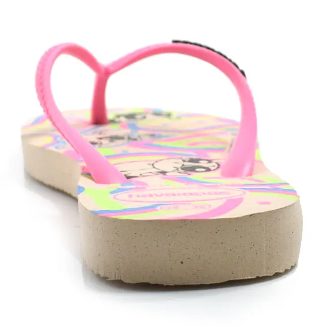 Chinelo Infantil Havaianas Slim Powerpuff Rosa 4149886