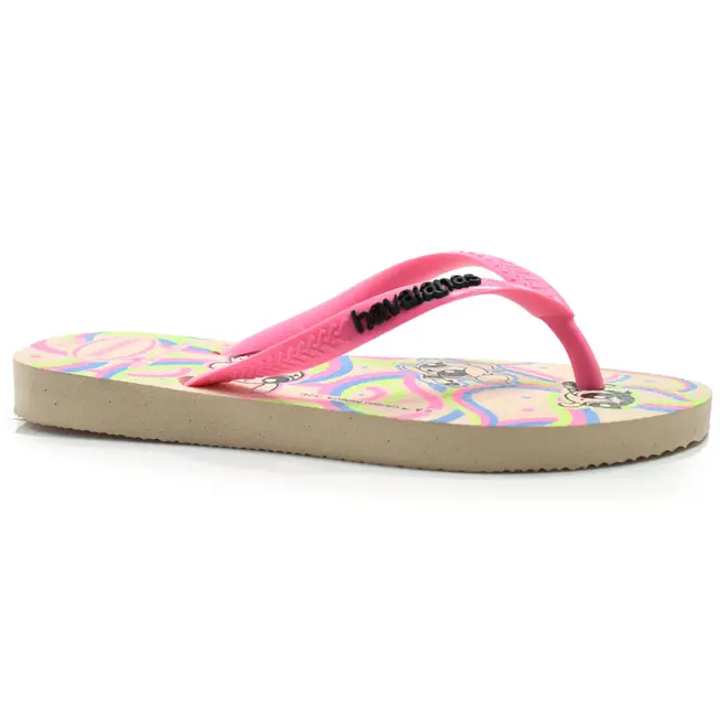 Chinelo Infantil Havaianas Slim Powerpuff Rosa 4149886