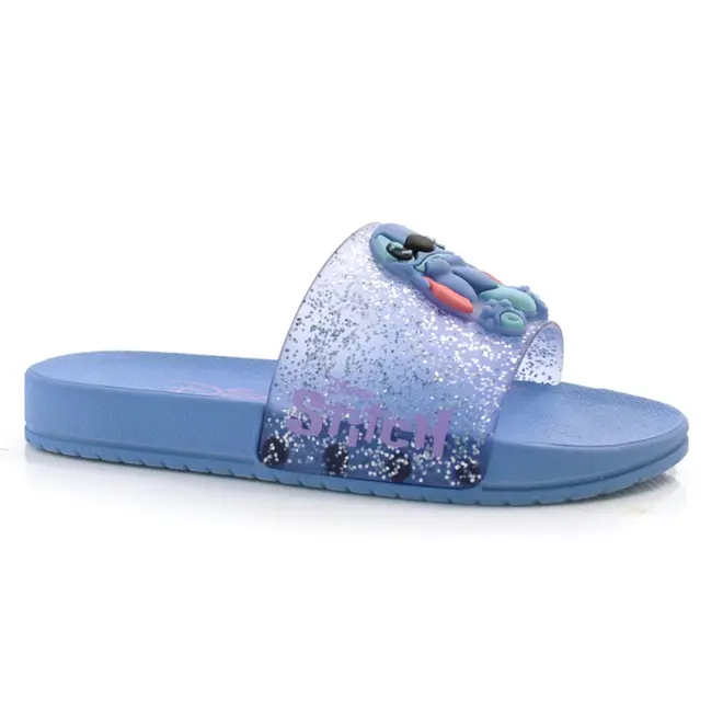 Chinelo Slide Stitch Infantil Grendene Disney Magia do 23 ao 33 Azul 22994
