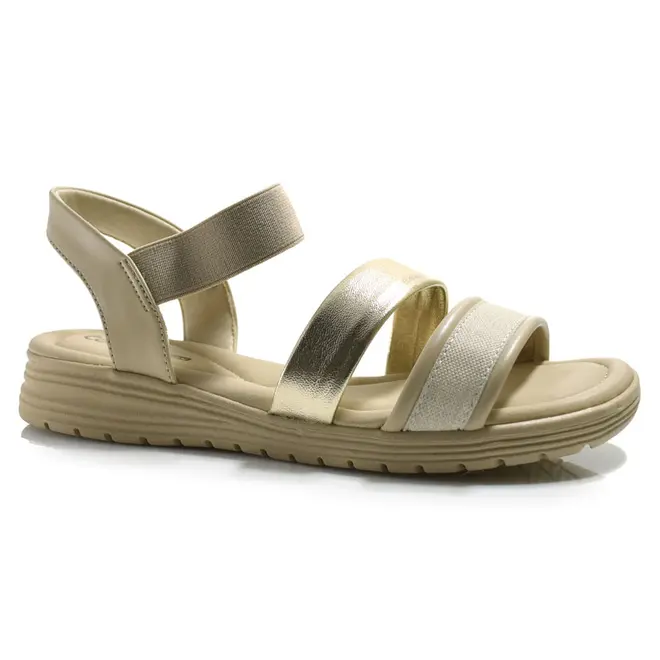 Papete Feminina Comfortflex Bege 2551406
