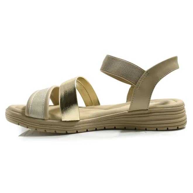 Papete Feminina Comfortflex Bege 2551406