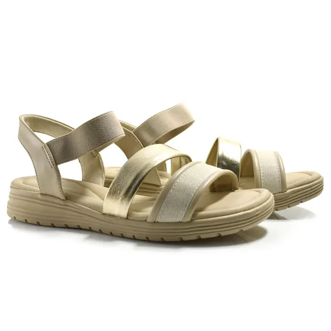Papete Feminina Comfortflex Bege 2551406