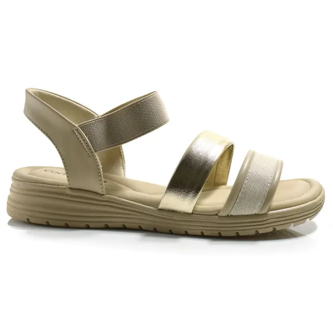 Papete Feminina Comfortflex Bege 2551406