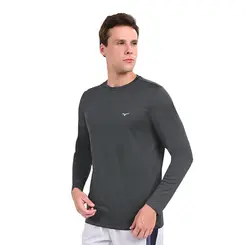 Camiseta Manga Longa de Treino Masculina Mizuno Energy