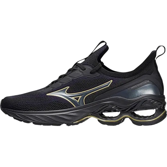 Kit 1 Tênis masculino Mizuno de corrida Wave Invictus 4 e 1 mochila Energy