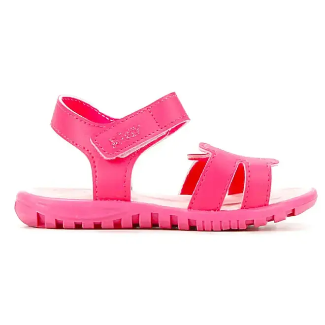 Sandália Flat Infantil Feminina Kidy Gloss - Pink