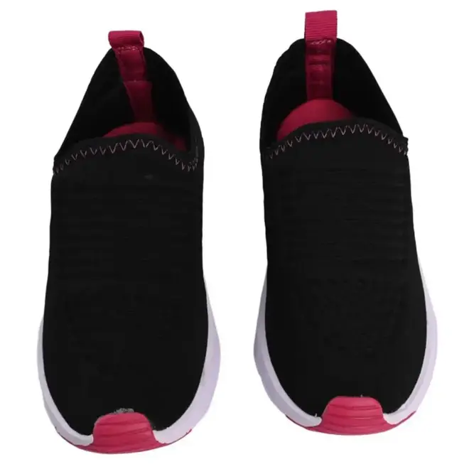 Tênis Casual Feminino Juvenil Batatinha - Preto/Rosa