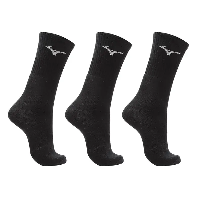 Kit Meia Cano Alto Mizuno Prime tam. 33-38 - Pacote com 3 pares