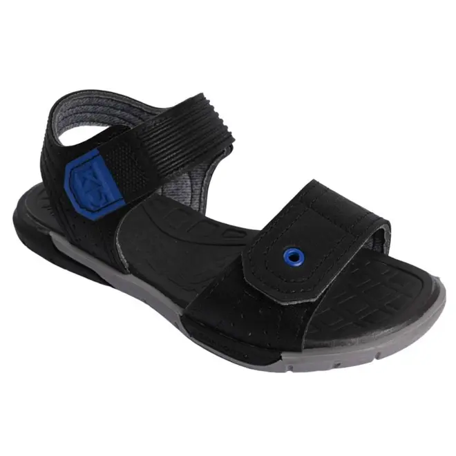 Sandália Flat Masculina Infantil Kidy Confort - Preta