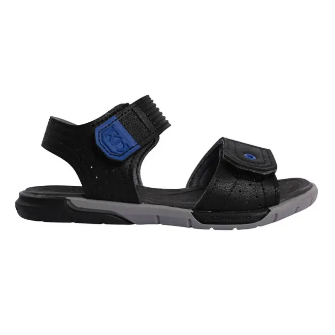 Sandália Flat Masculina Infantil Kidy Confort - Preta