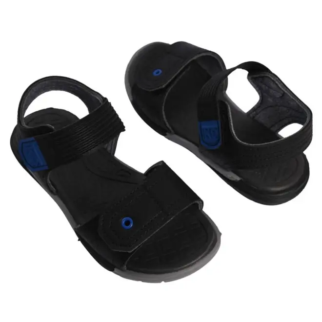 Sandália Flat Masculina Infantil Kidy Confort - Preta