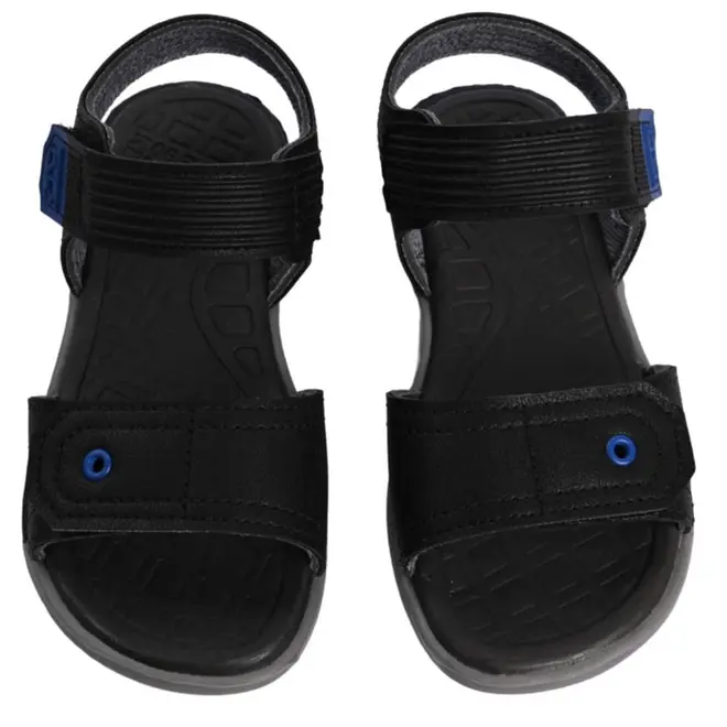 Sandália Flat Masculina Infantil Kidy Confort - Preta