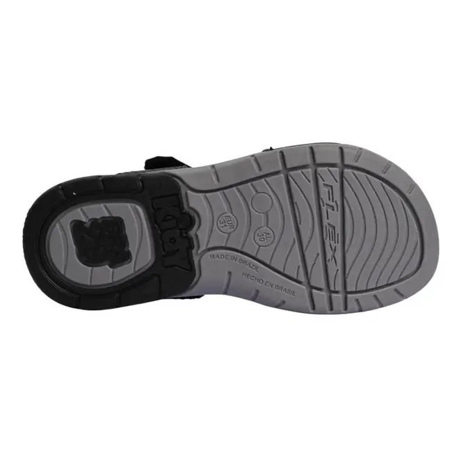 Sandália Flat Masculina Infantil Kidy Confort - Preta