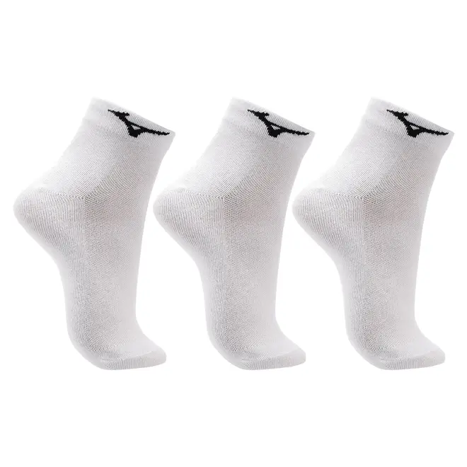 Kit Meia Cano Curto Mizuno Basic tam. 39-44 - Pacote com 3 pares