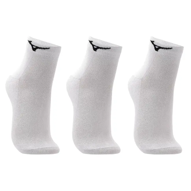 Kit Meia Cano Curto Mizuno Basic tam. 39-44 - Pacote com 3 pares