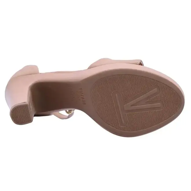 Sandália Salto Alto Vizzano Style Bege Feminino