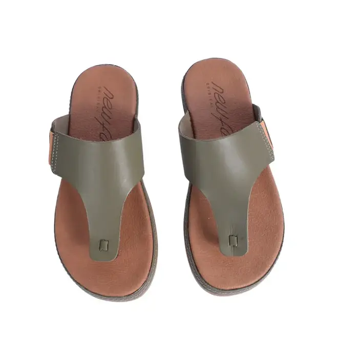 Tamanco New Face Couro Verde - Feminino