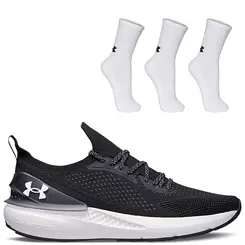Kit Tênis Corrida Quicker e Pct Meias Cano Alto Under Armour