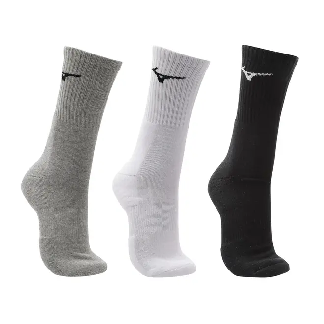Kit Meia Cano Alto Mizuno Prime tam. 39-44 - Pacote com 3 pares