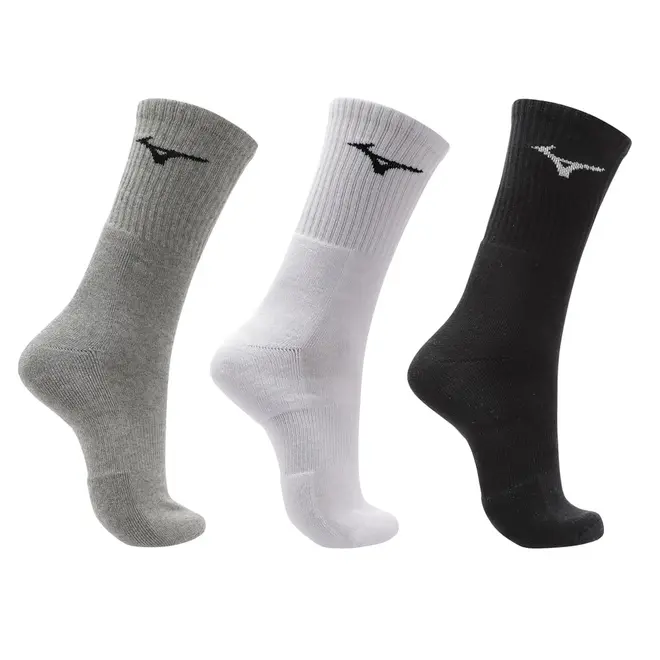 Kit Meia Cano Alto Mizuno Prime tam. 39-44 - Pacote com 3 pares