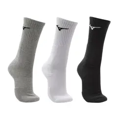 Kit Meia Cano Alto Mizuno Prime tam. 39-44 - Pacote com 3 pares