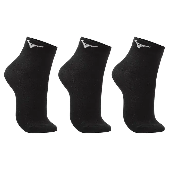 Kit Meia Cano Curto Mizuno Basic tam. 39-44 - Pacote com 3 pares