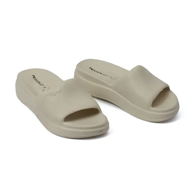 Chinelo Slide Piccadilly Off White Feminino