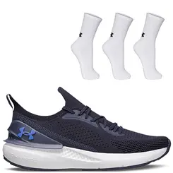 Kit Tênis Corrida Quicker e Pct Meias Cano Alto Under Armour