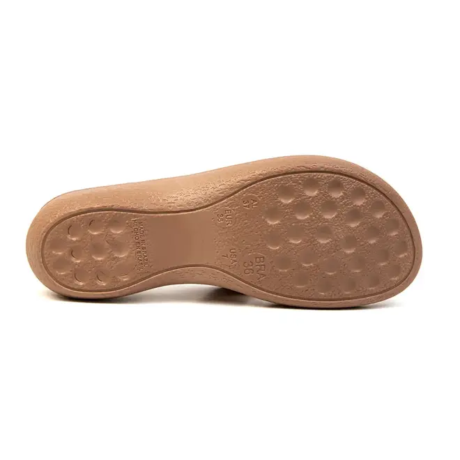 Tamanco Anabela Terra e Água Caramelo Feminino