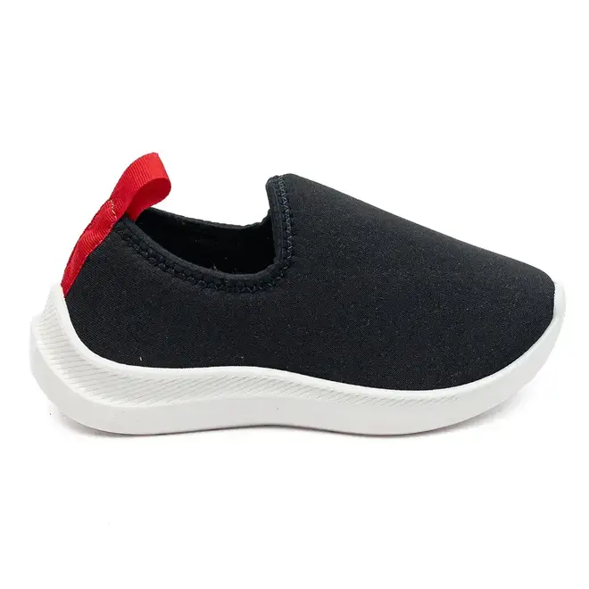 Tênis Blittz Preto e Vermelho Menino