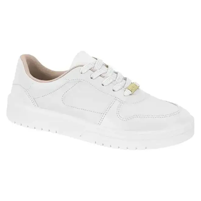 Tênis Casual Sola Caixa Moleca Branco Feminino