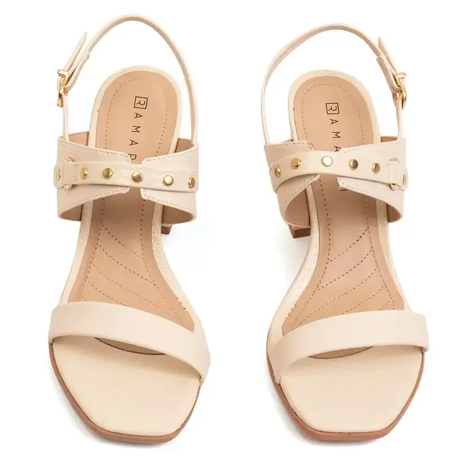 Sandália Salto Ramarim Coconut Feminina