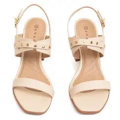 Sandália Salto Ramarim Coconut Feminina