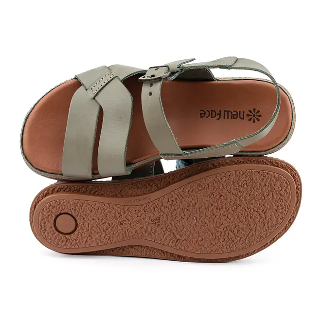 Rasteira Flatform New Face Salvia Feminina