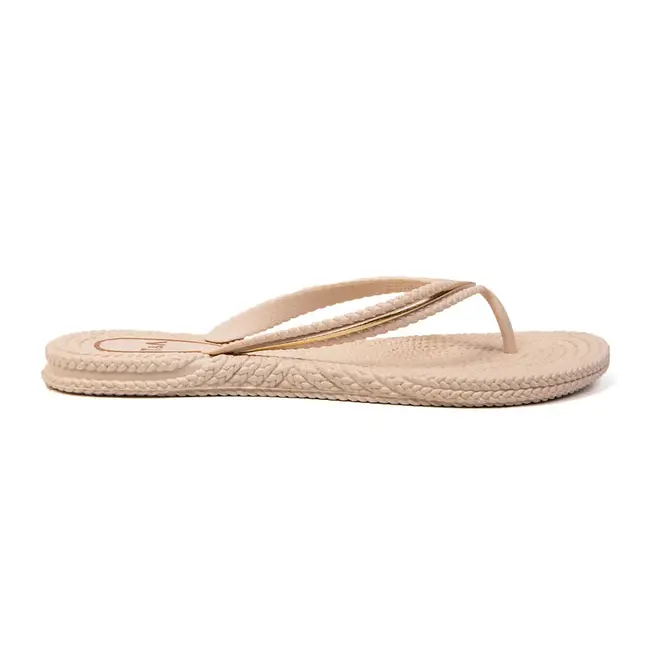 Chinelo Dedo Terra e Água Creme Feminino