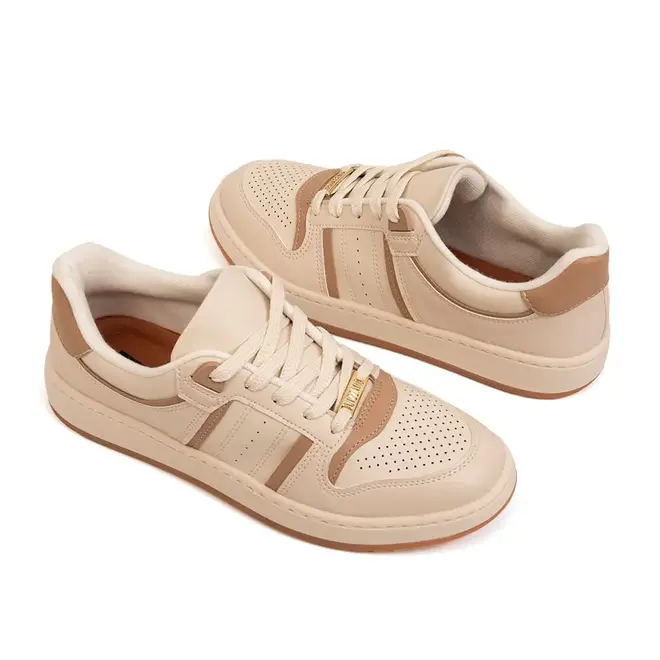 Tênis Casual Sola Caixa Vizzano Branco Off Feminino