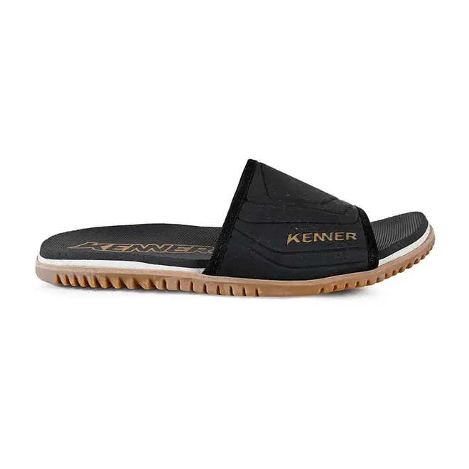 Chinelo Slide Kenner Preto e Areia Masculino