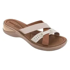 Tamanco Anabela Terra e Água Imperial Feminino