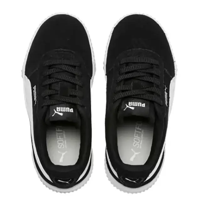 Tênis Esportivo Puma Carina 3.0 SD BDP Branco e Preto Feminino