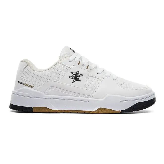 Tênis Casual Nesk Branco e Preto Masculino