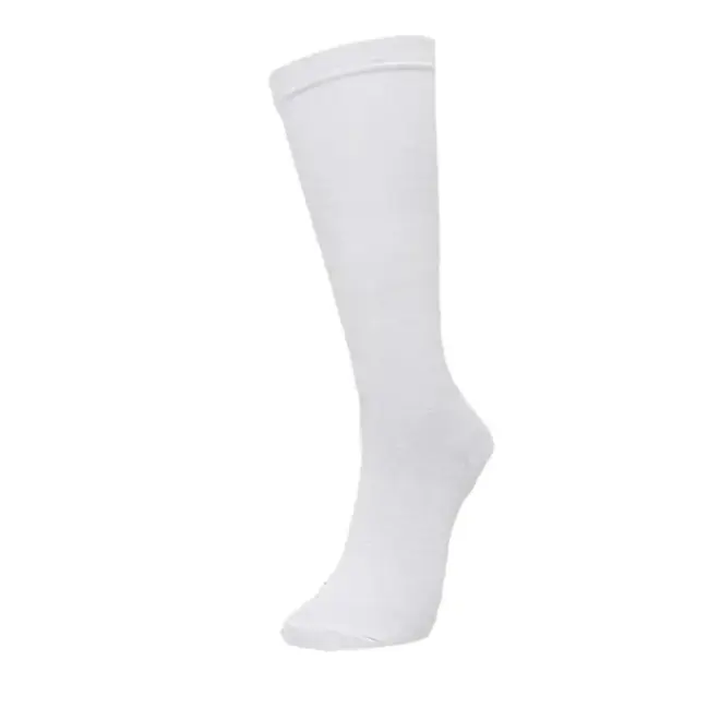 Meia Casual Selene Cano Alto Branco Feminino