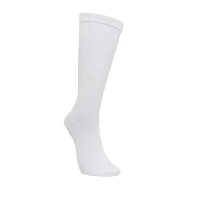 Meia Casual Selene Cano Alto Branco Feminino