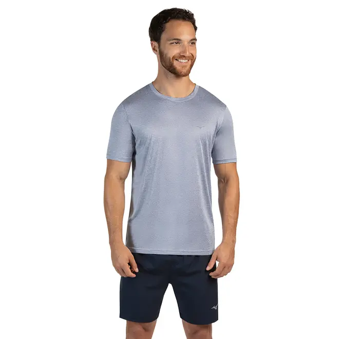 Camiseta de Corrida Masculina Mizuno Run Spark 2 Mescla